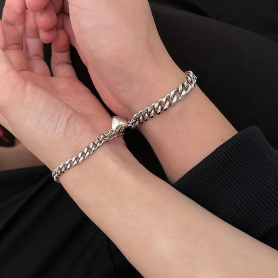 Animated Alloy Silver Bracelet Set(Pack of 2)