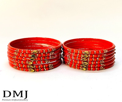 DMJ Glass Bangle Set(Pack of 10)