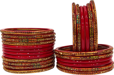 Lahthi Wala Lac Bangle Set(Pack of 10)