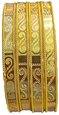 ShineBerry Alloy Gold-plated Bangle Set(Pack of 4)