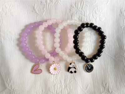 Amit Fashion Mother of Pearl Charm Bracelet(Pack of 4)