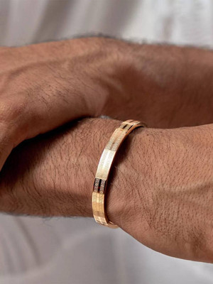 mahi creation Stainless Steel Gold-plated Kada