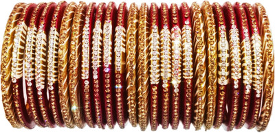 Anshi Creations Lac Bangle Set(Pack of 24)
