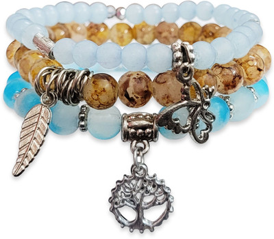 BOHENOOR Glass Bracelet Set(Pack of 3)