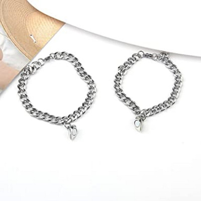 JS Enterprises Stainless Steel Silver Bracelet