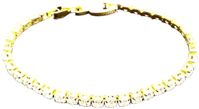 YourBlingBox Brass Cubic Zirconia Gold-plated Bracelet