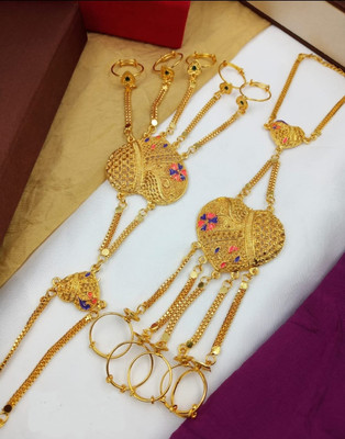 ramimitation Alloy Cubic Zirconia Gold-plated Hand Thong(Pack of 2)