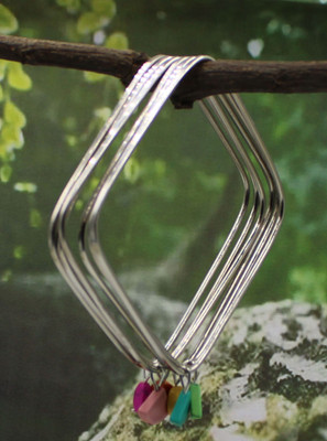 Gurjari Jewellers Metal Silver Bangle Set(Pack of 6)