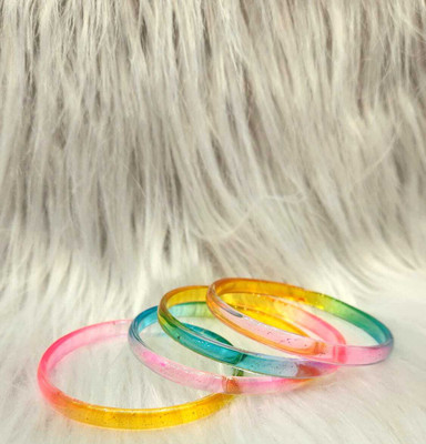 Fayora Glass Bangle Set(Pack of 4)