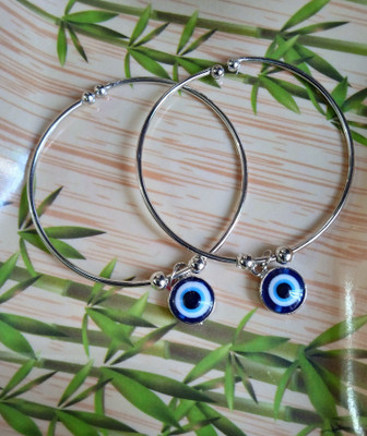 Teeragaj Stainless Steel Beads Silver Bracelet Set