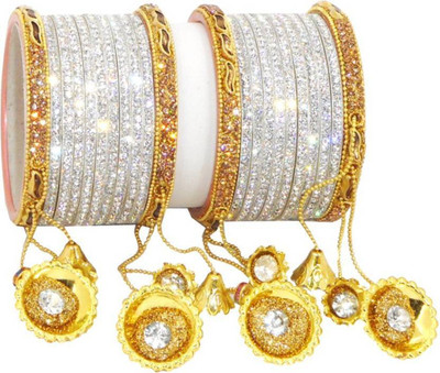 RENOY Metal Bangle Set(Pack of 10)