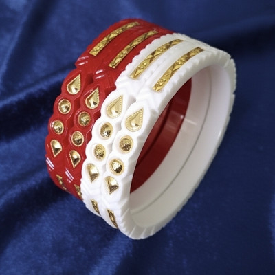 ImiGem Plastic Gold-plated Shakha Pola(Pack of 2)