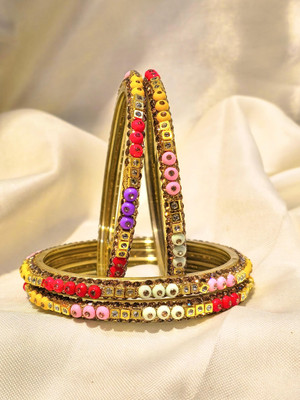 Shubh Suhag Glass Bangle Set(Pack of 4)