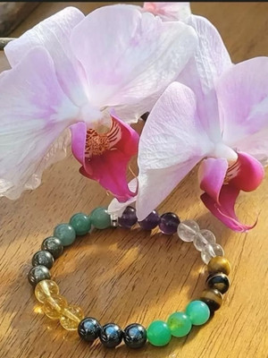 SUKHAD Crystal Beads, Agate, Crystal, Jade, Quartz Bracelet