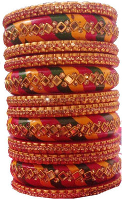 Priya art creation Lac Bangle Set(Pack of 10)