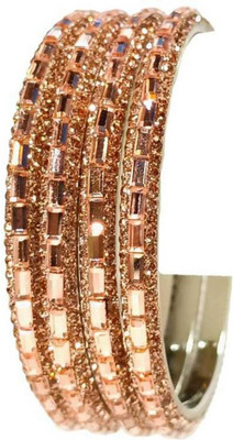 RKGlow Brass Bangle Set(Pack of 4)