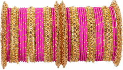 NMII Metal Zircon Bangle Set(Pack of 46)