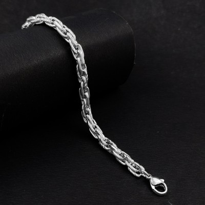 Saizen Stainless Steel Silver Bracelet