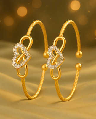 KRIMO Metal Diamond Gold-plated Bangle