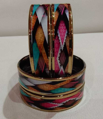 FZD Glass Bangle Set(Pack of 4)