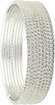 LAVAZZA Metal Diamond, Zircon Bangle Set(Pack of 8)