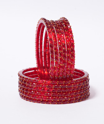 Alankrta Glass Bangle Set(Pack of 12)