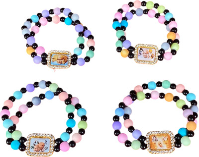 GURU JI CREATION Stone, Crystal Bracelet Set(Pack of 4)