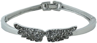 HIGH TRENDZ Alloy Cubic Zirconia Sterling Silver Bangle