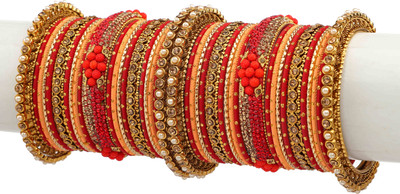 Amika Metal Zircon Bangle Set(Pack of 42)