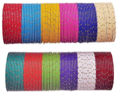 Rudra Metal Enamel Bangle Set(Pack of 10)