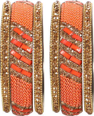 CHURA KING Alloy Cubic Zirconia Bangle Set(Pack of 6)