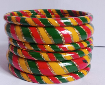 Lahti wala lac Lac Bangle Set(Pack of 6)