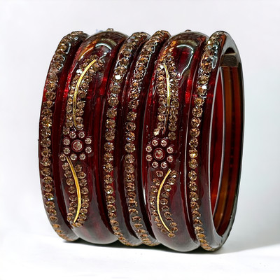 priya kangan Glass Bangle Set(Pack of 6)