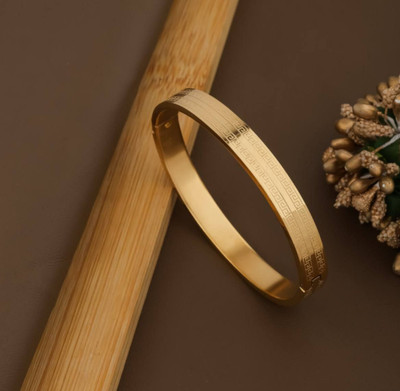 GORASH CREATION Stainless Steel Gold-plated Kada