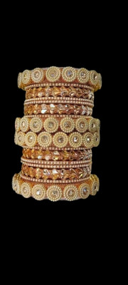 Mahvish Plastic Gold-plated Bangle Set