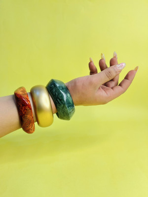 TAG-7 Resin Bangle(Pack of 3)