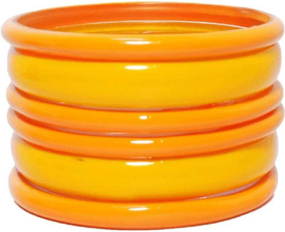 MADHAV ENTERPRISES Glass Bangle Set(Pack of 6)