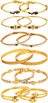 ANOUK Alloy Gold-plated Bangle Set(Pack of 12)