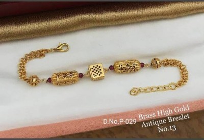 CHOPDA BUSINESS HUB Brass Beads Gold-plated Bracelet