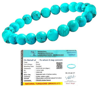 VIBESLE Stone, Turquoise Crystal Bracelet