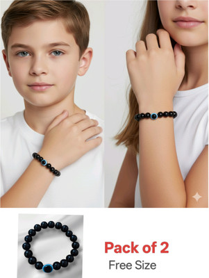 Yenpic Evil Eye Beads Bracelet(Pack of 2)