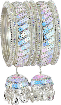 NMII Metal Beads, Zircon Bangle Set(Pack of 6)