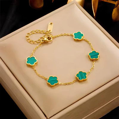 Karishma Kreations Stainless Steel Gold-plated Bracelet