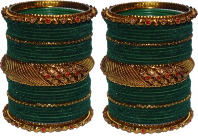 ishika Alloy Beads, Zircon Gold-plated Bangle Set(Pack of 58)