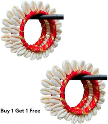 Mehtab Handicraft Shell Bangle Set(Pack of 2)