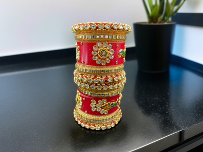 ROHIDAZ Plastic Cubic Zirconia Bangle Set(Pack of 14)