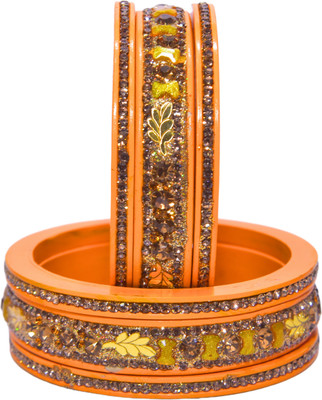 Naziya Lahti Bhandar Lac Bangle Set(Pack of 6)