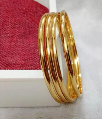 SGN FASHION Brass Gold-plated Bangle Set(Pack of 4)