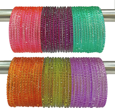 beutifly Glass Beads Bangle Set