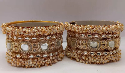 Terraband Alloy Crystal Gold-plated Bangle Set(Pack of 10)